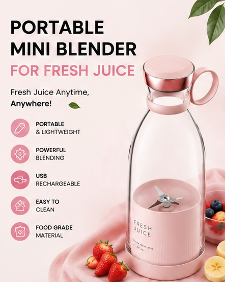 Portable Mini Blender for Fresh Juice