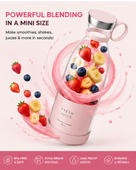 Portable Mini Blender for Fresh Juice
