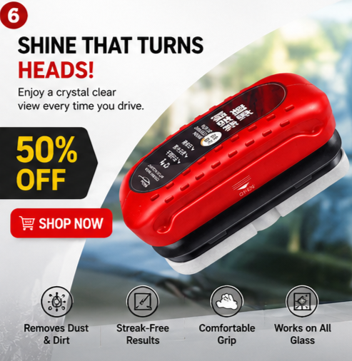 Automotive Oil Film Cleaning Brush, Glass Cleaning Board, Car Glass Oil Film Removal Cleaner